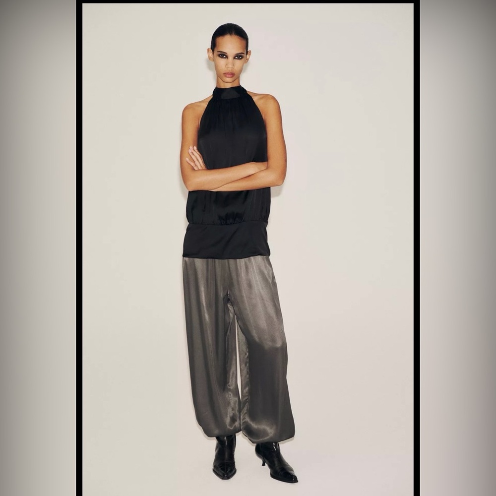 Zara Gray balloon pants